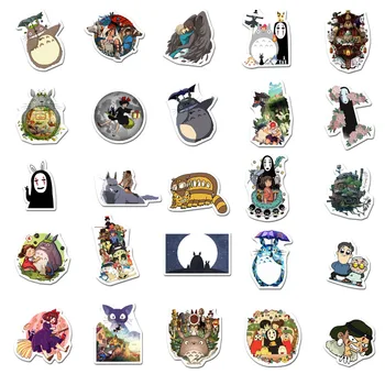  10/30/50/100 kom. Japanske Anime Naljepnice Ghibli Hayao Miyazaki Totoro Spirited away Princeza Мононоке Kiki Tiskanice Naljepnice