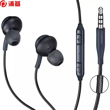  10 kom./lot, slušalice S8 s mikrofonom EO-IG955, slušalice 3,5 mm za Samsung S8, slušalice s mikrofonom, crna gaming slušalice