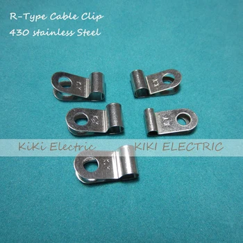  100 kom./lot R tip 430 Kabelska obujmica od nehrđajućeg čelika/Držač žice 4,8 mm Matel Kabelska obujmica