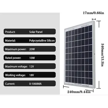  1000 W Kvalitetna Solarna Baterija Solarni Panel Sustav 50/60A Kontroler Punjenja Solarni Inverter Komplet Panela Za Proizvodnju električne Energije Kit Za Dom