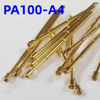  100PC PA100-A4 Proljeće Test Sonda Позолоченная Krunica Test Pin 33,35 mm, P100-A Kromirani Glava Promjera 2,0 mm Pogo Pin P100-A4 Alat