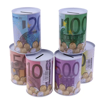  1pc Metalni Kutiji Cilindar Gica Dolar Foto Kutija Banka Eura Genetika Ušteda Kasica Za Novac Kućni Organizator Za Pohranu