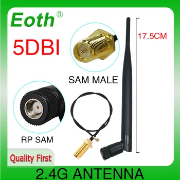  2,4 Ghz wifi Antena 5dBi RP-SMA Priključak 2,4 G antena IOT wi fi antenne za ruter antenas SMA Priključak za ufl./ IPX 1,13 Kabel s kika dostupne