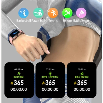  2021 Pametni Satovi Ženski Puni zaslon Osjetljiv Narukvica Fitness Tracker Krvni Tlak Za Xiaomi pametni telefon Sat Gospodo GTS 2 Smartwatch + Kutija