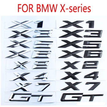  3D Ikona Prtljažnika Automobila Riječi Logo Naljepnica Za BMW GT X1 E84 F48 X2 F39 X3 E83 F25 X4 F26 X5 E53 E70 F15 X6 E71 F16 X7 G07 Z4 E85 E89