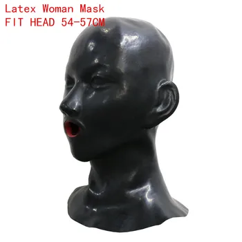  3D maska s ušima, s crvenim ustima, koja gledaju na usnama, ljuska, jezika, nosa cijevi, POGODNO 54-57, maska za Noć vještica, maska za oči, BDSM, seks, sex, igra, svezana, maska