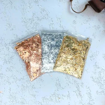  3g Imitacija Gold Chips List Bakrene Folije pokriven Krljuštima Listovi Volumetrijske Folija Papir za DIY Nail Art Dekor Svijeća Izrada Oblika Dekor Umjetnost