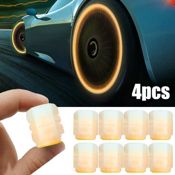  4kom lampica matičnih CAPS mini-auto gume ventil kape sjajni ventil poklopac univerzalni dan gume mlaznice dodatna oprema za automobile