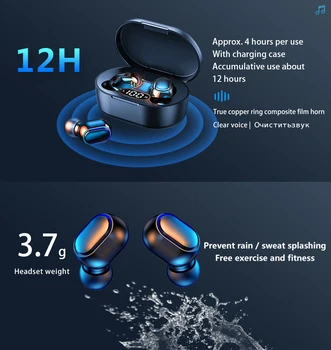  5,0 Bluetooth Slušalice E7S TWS Bežične Slušalice S redukcijom šuma Slušalice S Mikrofonom геймерские Slušalice za Redmi HUAWEI