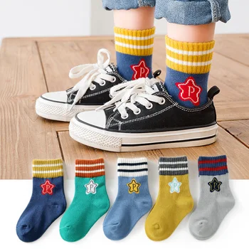  5 Parova od Pamuka Dječjih čarapa, Tople Zimske Čarape Za Djevojčice, Slatka Crtani Čarape za Novorođene Bebe, Čarape za Dječake 0-12 calcetines niña