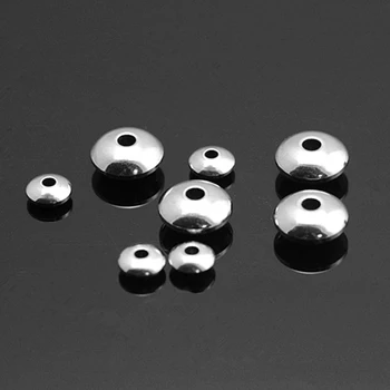  50 kom./lot 4 5 6 7 8 mm Odstojnik Od Nehrđajućeg Čelika Europske Perle Za Izradu nakita DIY Perle Pribor Za Privjesci Ogrlica i Narukvica