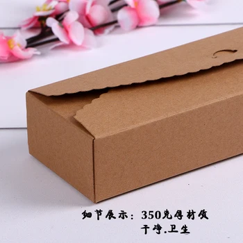  50 kom./lot Kraft Poklon Kutije za Papir ručne izrade čokolade/čokolada pakiranje kutija prazna pohranu DIY kutije za svadbena torta 23*7*4 cm