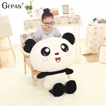  70/90 cm Kawaii Velika Glava Panda Pliš Igračke Plišane Životinje Jastuk Slatka Medvjed Dar za Djecu rođendanski Poklon Za Djevojčice