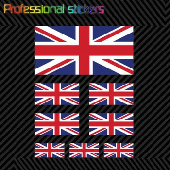  8 Kom. Izabrane velika Britanija Britanska Naljepnica Zastava Skup Bušeni Etikete Union Jack Naljepnice za Auto, RV, Prijenosna računala, Motocikala
