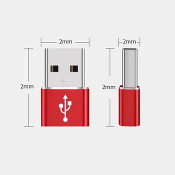  Adapter USB Type C USB 3.0 Type A Za muškarce i USB 3.1 Type C Ženski Konverter USB C Adapter za Punjenje i Prijenos podataka za iPhone Pro 12