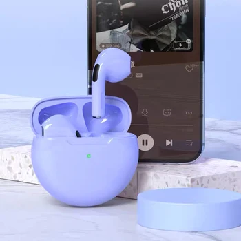  Air Pro 6 TWS Bluetooth Slušalice HiFi Bas Gaming Slušalica zaslon osjetljiv na Dodir za Upravljanje 6 Generacije Pro6 tws Bluetooth Slušalice su Bežične Slušalice