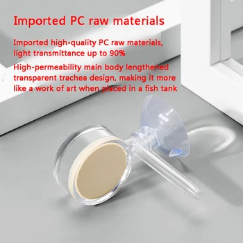  Akvariju Sprej CO2 Transparentno Pročišćivač Konusa CO2 Ugrađeni PC Materijal 63,5x24x50 mm