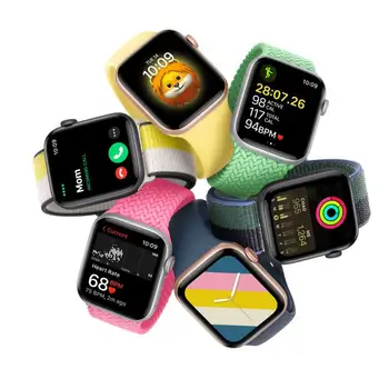  Apple Watch Series SE Originalne Mobilne GPS Sportski Pametne Satove s punim zaslonom osjetljivim na dodir za Muškarce i Žene, Poklon Torbica za AirPods Sati