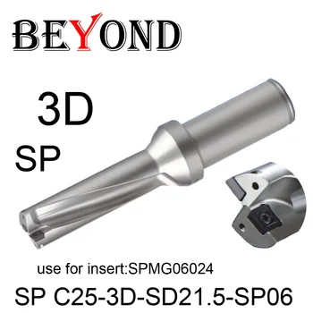  BEYOND Drill 3D 21 mm 21,5 mm SP C25-3D-SD21-SP06 SD21.5 U Bušilica koristiti SPMG SPMG06024 Zamjenjive Твердосплавные Umetanje Alata CNC