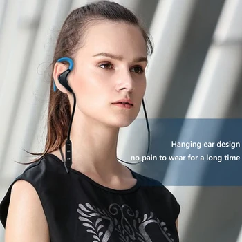  Bežična slušalica kompatibilna sa Bluetooth 5.0, Sportske slušalice za trčanje, Vodootporni Stereo slušalice sa redukcijom šuma