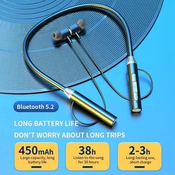  Bluetooth Slušalice su Bežične Slušalice Magnetski Sportski Vratne Maramicu TWS Slušalice Bežične Slušalice Blutooth 5.0 S Mikrofonom