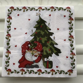  Božićni maramice papir elegantan tkanina Božić Djed djeca stablo snjegović maramicu декупаж vjenčanje je dan rođenja slatka dekor 20