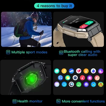  CanMixs 2022 NOVI Pametni Sat Gospodo K55 Bluetooth Smartwatch Za Muškarce Monitor Zdravlje Vodootporan Sat Za Android i IOS Korisničko Brojčanik