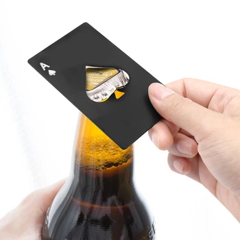  Creative otvarač za boce u obliku poker JINRUI, Otvarač za pivo, lopata, otvarač za boce s kreditnom karticom, kućanskih alata od nehrđajućeg čelika