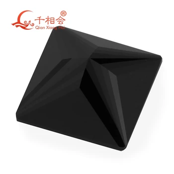  Crna boja je kvadratnog oblika Муассанит dijamant-rez slobodno teče dragulj