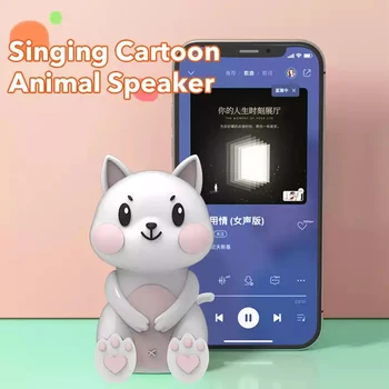  Crtani Film Životinja Teleskopski Multifunkcijski Bežični Bluetooth Audio Mobilni Telefon Nosač Mali Mini-Bas Prijenosni Zvučnik Poklon