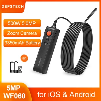  DEPSTECH 5.0 MP FHD Bežični Endoskop Scalable Zmija Inspekcijska Kamera Industrijski WiFi Бороскоп za iOS i Android Telefone i Tablete