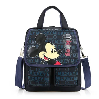  Disney crtani torba početna torba školska djevojčica i dječak Mickey Mouse Minnie dječji dvostruki džep prijenosni udžbenik torbe na rame