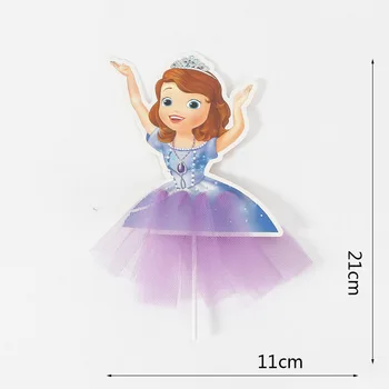  Disney Zamrznute Snjeguljica Sofija Torta Dekoracija Dodatak Crtani Anime Lik Elsa Ana Princeza Razglednica Rođendan Pribor
