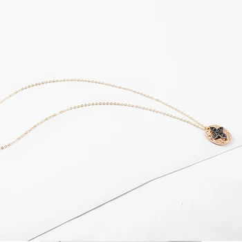  Divlje i Slobodno Modni Zlatno Boji Geometrijski Ogrlice Za Žene, Jednostavna Ogrlica sa Ovjes u Obliku Lišća Sa Šljokicama, Novo