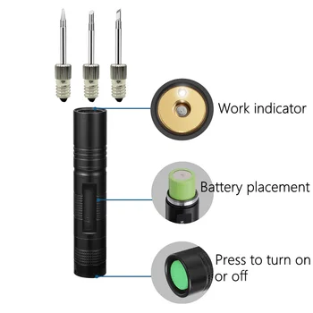  E10 sučelje baterija lemilica USB wireless punjenje lemilica napaja iz baterije 18650, lako nositi sa sobom