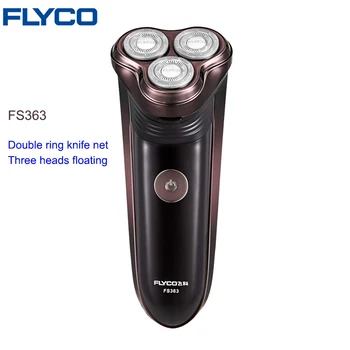  Flyco Originalni električni aparat za brijanje FS363 s 3D Pomičnim Nožem, Profesionalni Stil, Rotirajući Podrška, Punjiva za Muškarce