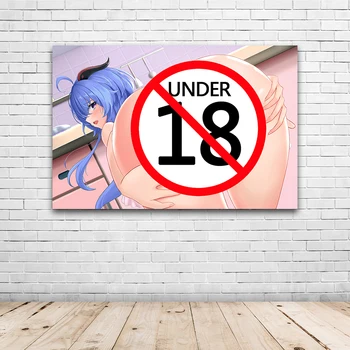  Gol Djevojka Odrasla Osoba Anime Platnu Ispis Slikarstvo Gol Crtani Zid Umjetnički Plakat Za Dom Dekor Sobe
