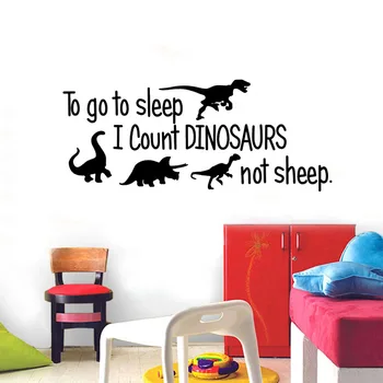  Idi U Krevet Dinosauri Naljepnica Zid Za Uređenje Dječje Sobe Freske Umjetnički Naljepnice Tapete, Uređenje Kuće