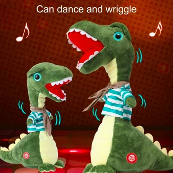  Igračka Dinosaur Pliš Igračke Za Ples Ples Dinosauri Električna Bljesak Svjetlosti Očiju Pjevanje Ponavljanje Govori Ljuljačka Twist Ples Dinosaur