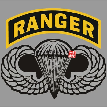  Ikona borbe pješaštva vojske SAD-a, naljepnica Cib, ranger AMERIČKE vojske s naljepnica s klima-десантными krila - Made in USA
