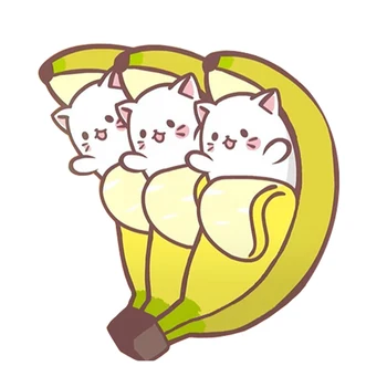  Kawaii Bananya mačka pin банановая broš s banana связкой slatka dekoracije u stilu japanske anime