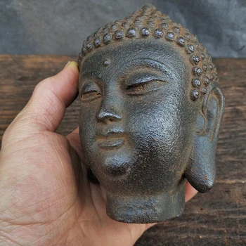 Klasicni Kip Buddhe Skulptura glave Buddha Kipić Ručni Rad Minijature Za Meditaciju Ukras Kip Umjetničko djelo Ukras Kuće