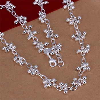  Korejski moda 925 Sterling Srebra perle lanca ogrlice za žene luksuzne dizajnerske nakit Blagdanski darovi