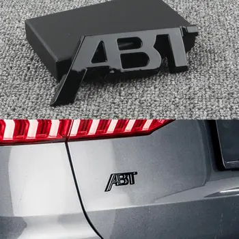  Krom/Crna Amblem sa Slovima za ABT, Auto-Stil, Bočne Ikonu na Krilu, Stražnji Prtljažnik, Logotip, Naljepnica za VW Audi Q3 Q5 Q7 A3 A4 A5 A6