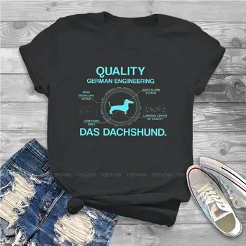  Kvalitetna Njemačka Kućanski Das Dachshund Grafički T-Shirt Banger Pas Stil Casual Ženska T-Shirt Kratki Rukav Poseban Poklon