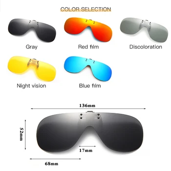  LpTwilight polarizator photochromic sunčane naočale isječak magnet isječak sunčane naočale isječak okvira za naočale, četvrtaste naočale za muškarce i žene