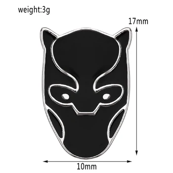  Marvel Novi Film Black Panther Ваканда Zauvijek Igle Pribor Superheroj Crna Maska Panthers Broš za Nakita Unisxe