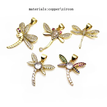  Mikro cirkon Insekti dragonfly privjesak pribor leptir privjesak DIY ogrlica pribor napravio fin nakit
