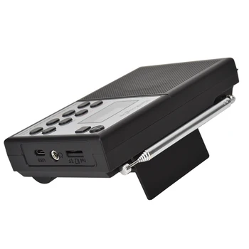  Mini FM radio Prijenosni 50-108 Mhz Prijemnik Bluetooth5.0 Zvučnik sa led zaslon Podrška Ručno/Automatsko pretraživanje, TF Kartica AUX Play