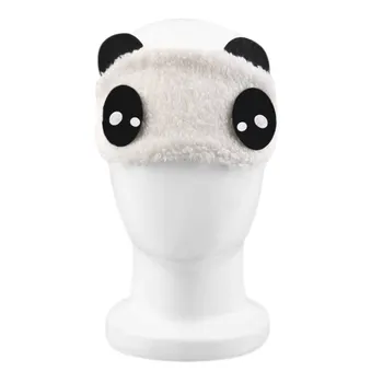  Modni Dopadljiv Dizajn, Plišani Panda, Za Njegu Kože Lica, Za Oči, Za Spavanje, Mekana Maska Za Oči, Povez Za Oči, Sjenilo, Prijenosni Torbica Za Spavanje